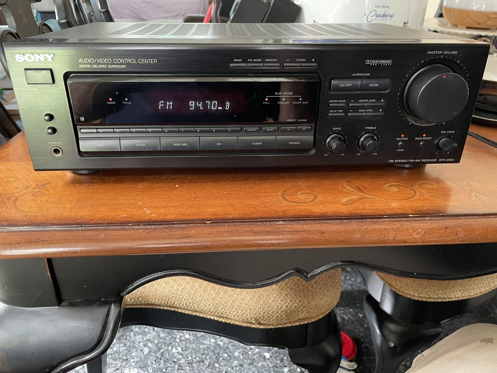 Sony Audio/Video Control Center FM Stereo/FM-AM Receiver STR-D565