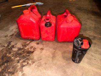 Gas cans and some caps