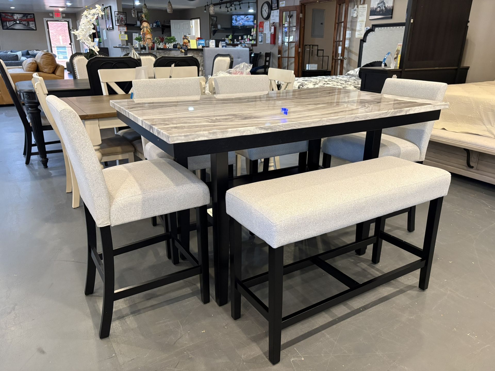 New 6pc Counter Height Dining Set