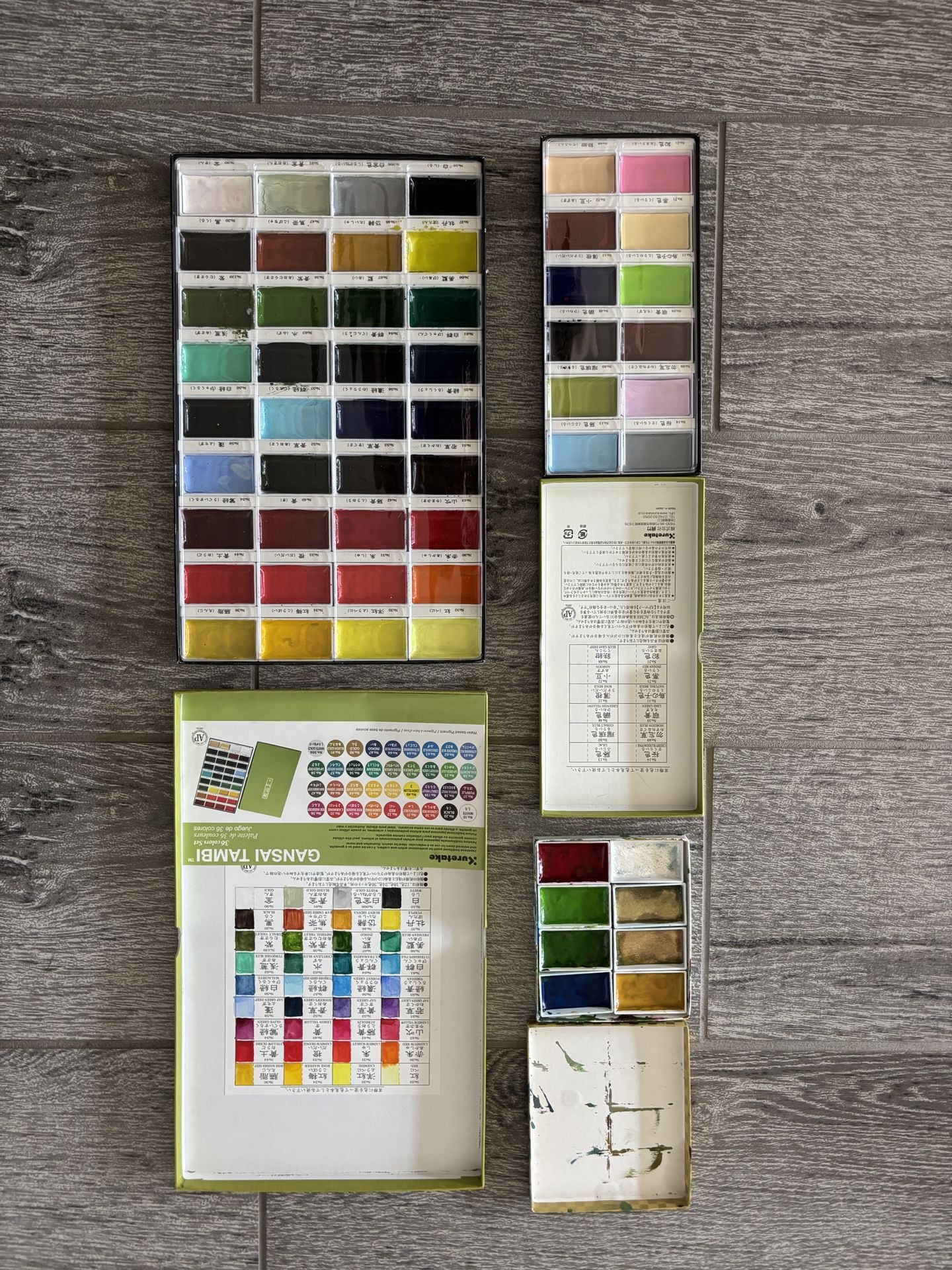 Kuretake Gansai Tambi Watercolors