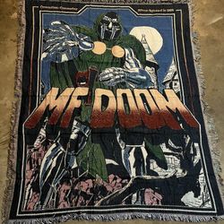 MF DOOM Cartoon Woven Tapestry/Blanket/Rug