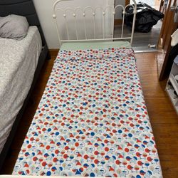 Twin metal bed with mattress included