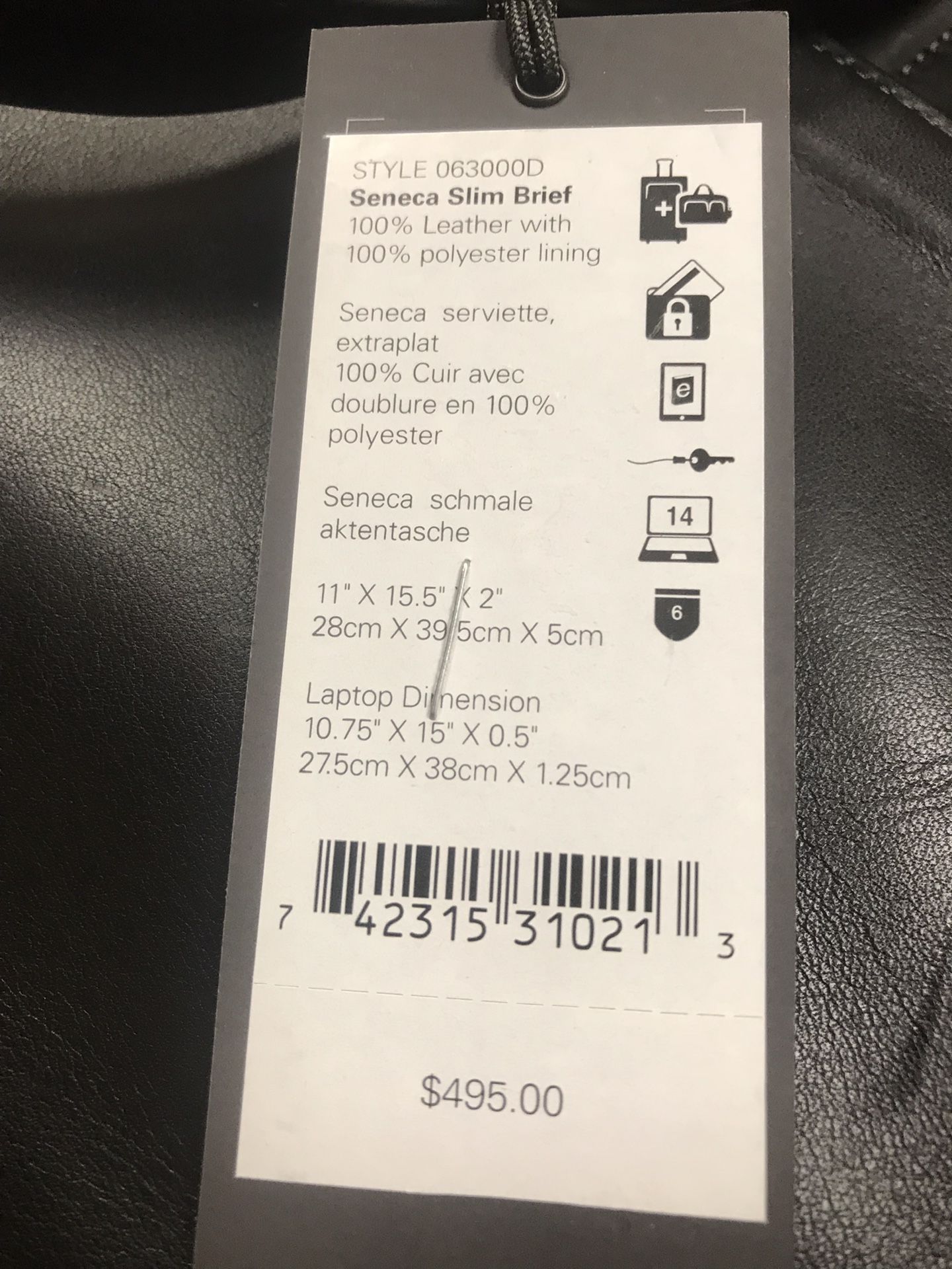 Tumi slim brief