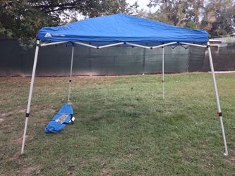 Ozark Trail blue color 10 X 10-FOOT INSTANT SLANT LEG CANOPY