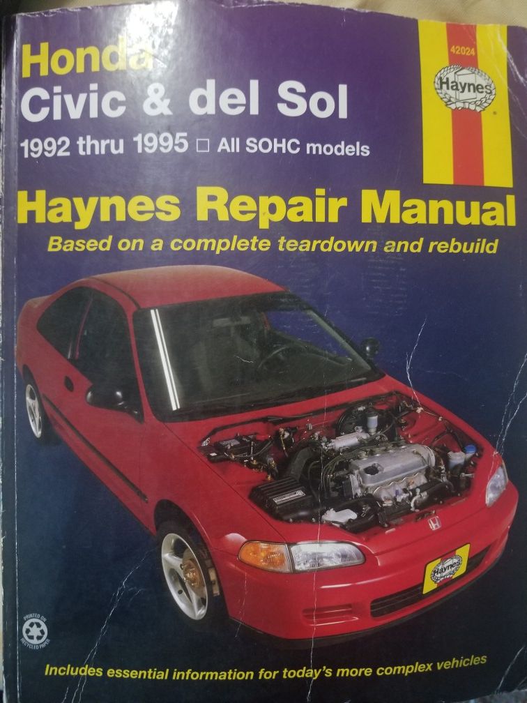 Haynes Honda civic repair manual