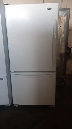 Amana Bottom Freezer White Refrigerator
