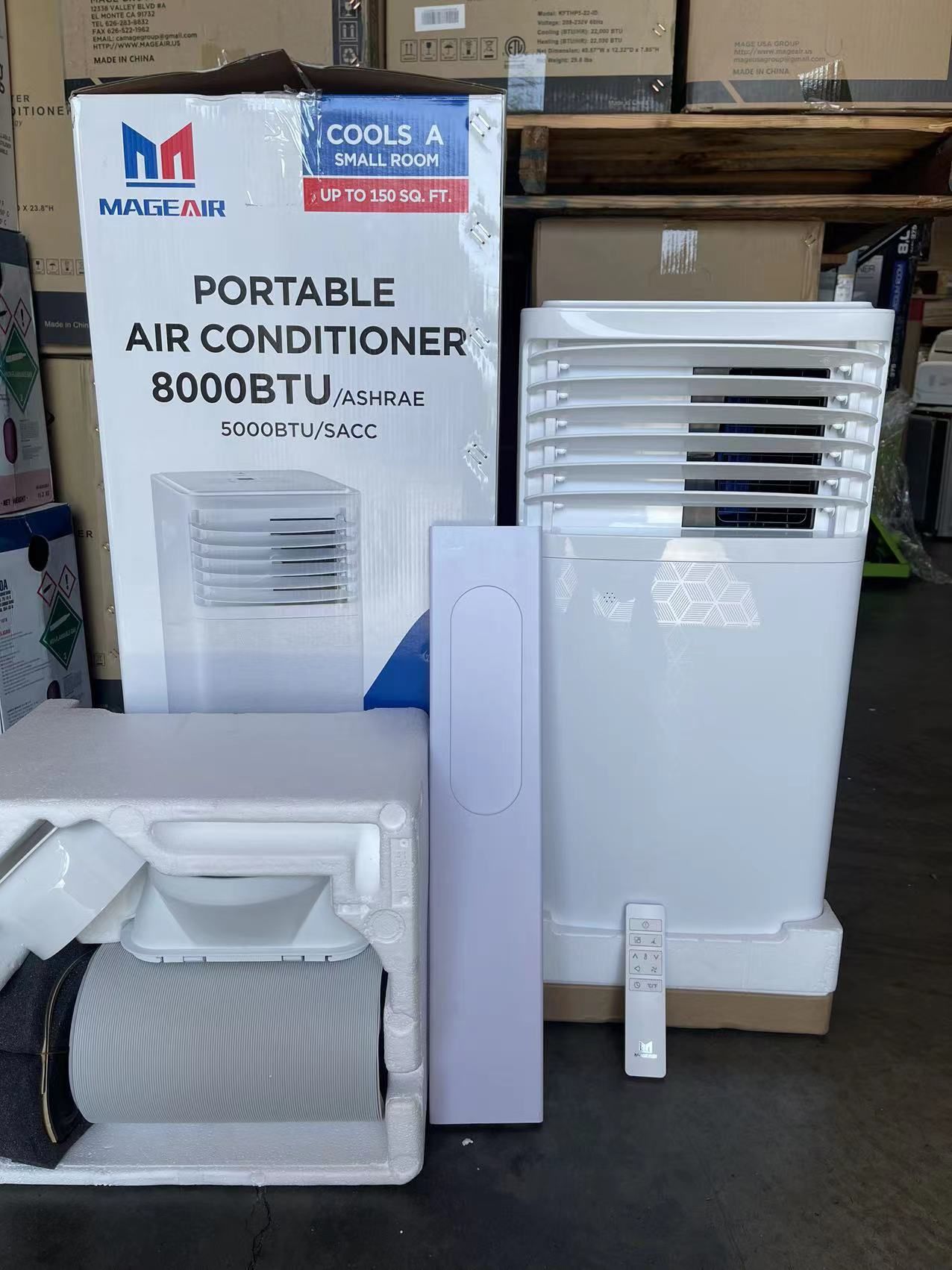8000 BTU Portable Air Conditioner And Window AC With Smart WiFi, Heater 