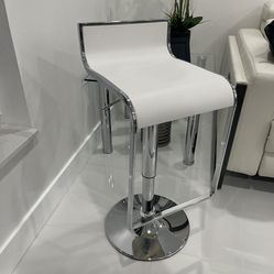 New One White Adjustable Stool Chair 