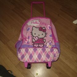 Hello Kitty Backpack Rolling Luggage Suitcase