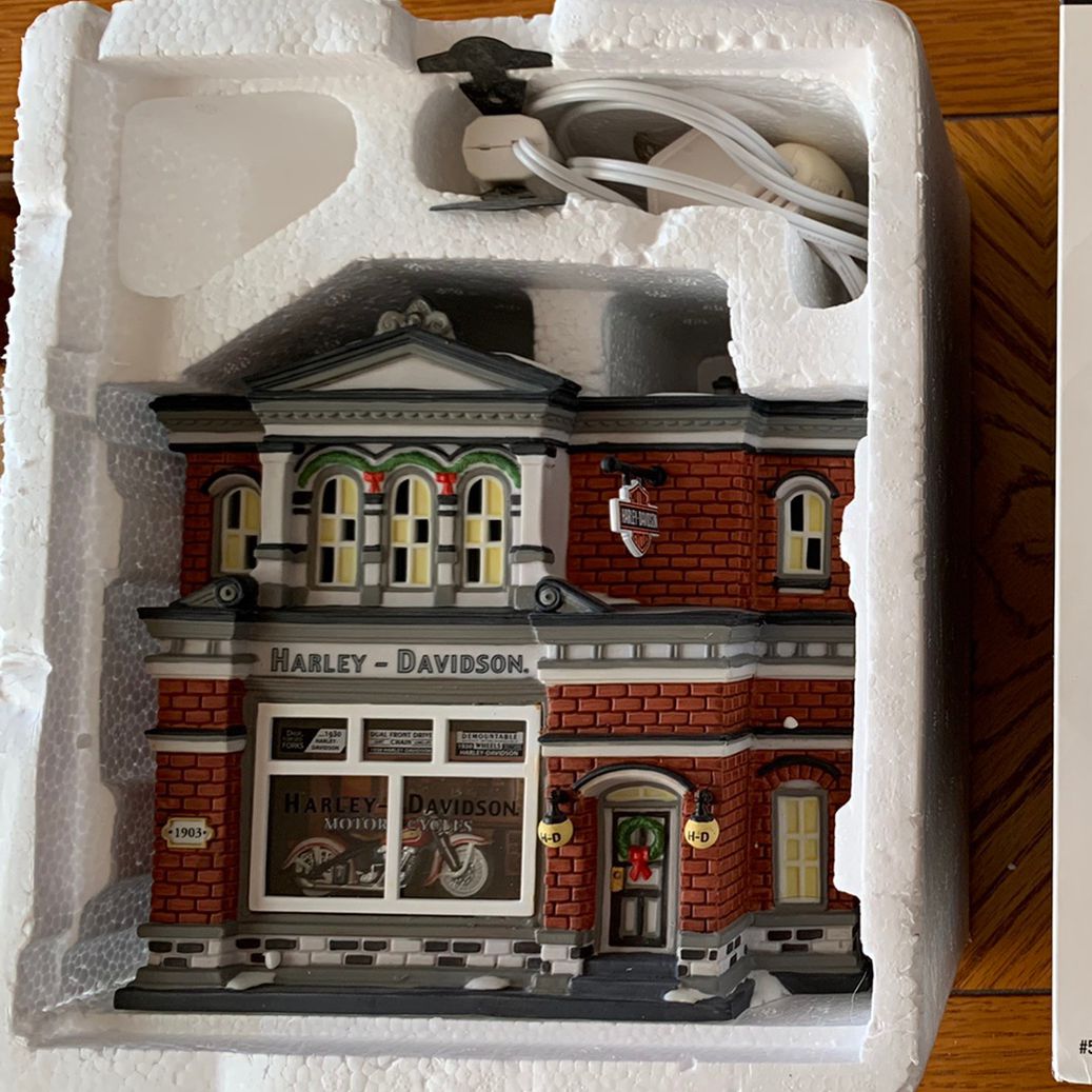 Harley Davidson Department 56 Snow Village - Items Can Be Sold Individually Or In Set