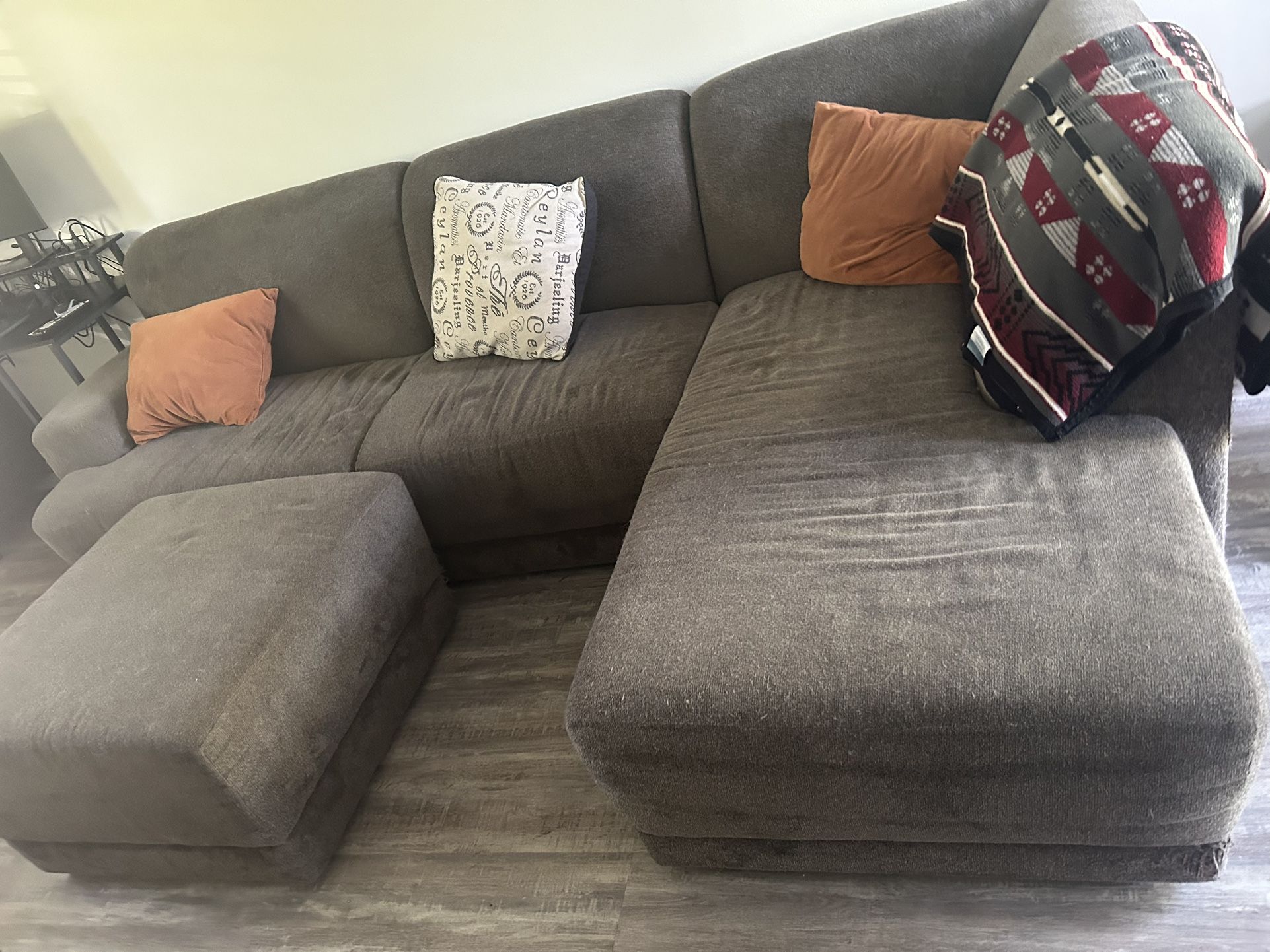 Grey L Couch