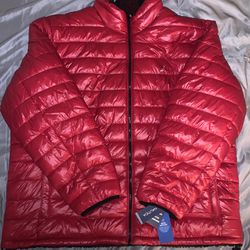Nautica Red Puffer Jacket