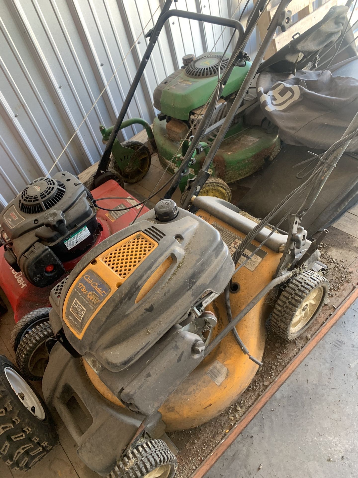 Walk behind mowers. 3 quantity.