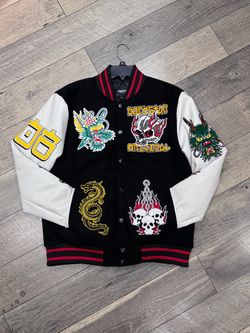 Python black Varsity Jacket