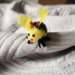 Mini Fuzzy Bumblebees For Decorations Set Of 12