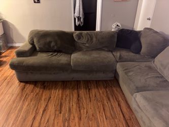 Large Green Sectional Couch