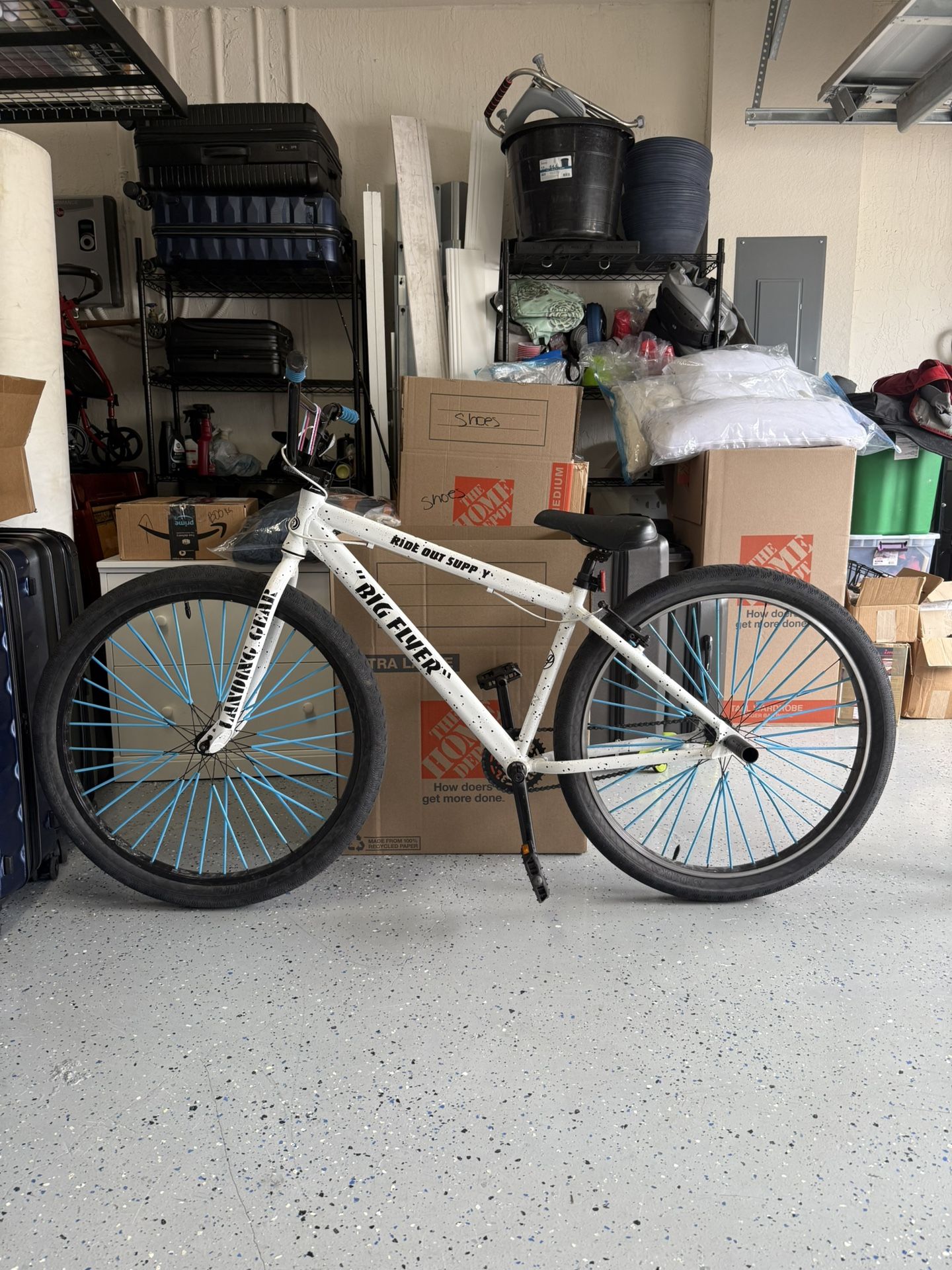 2021 SE Big Flyer 29 City Grounds BMX Bike Edition 👀 (white splatter)