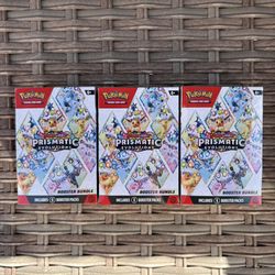 Pokemon TCG Prismatic Evolutions Booster Bundle Lot of 3 SEALED
