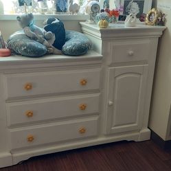 White Baby Dresser