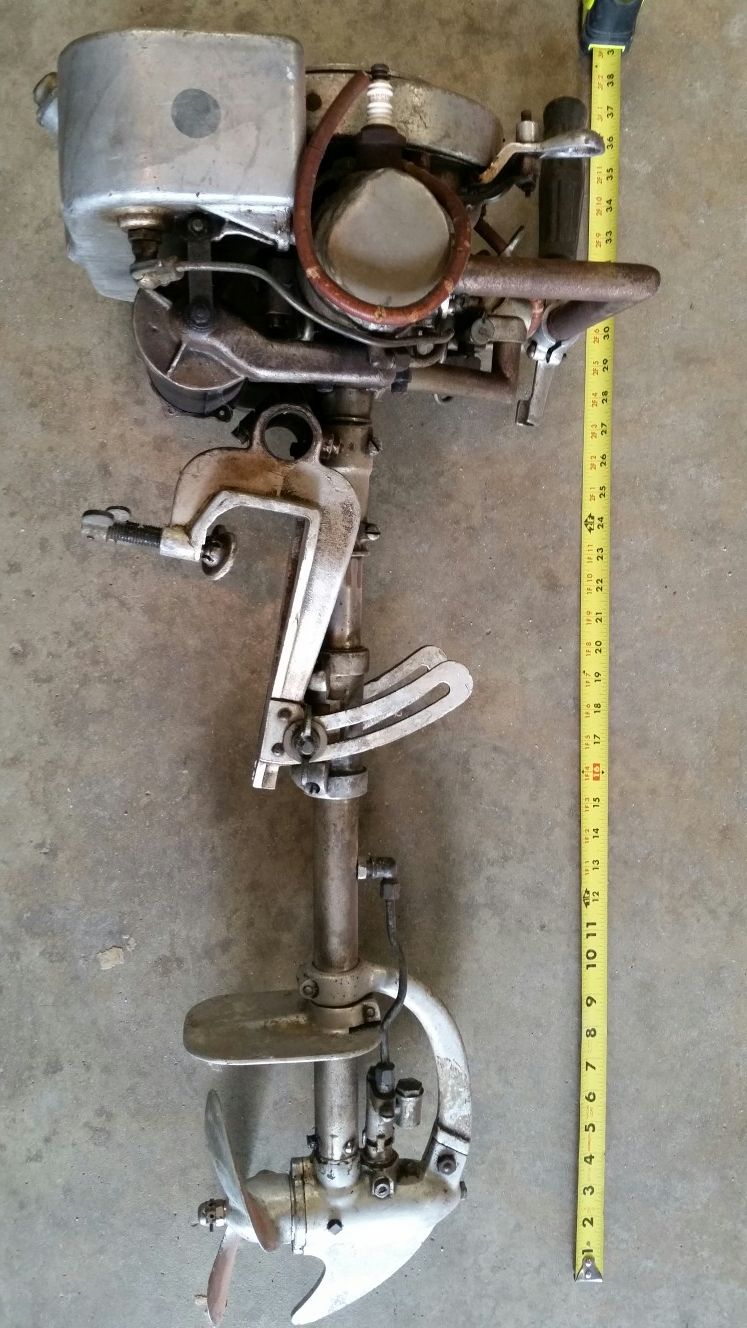 1920s Vintage Outboard Boat Motor made by Johnson Motor Co. of South Bend