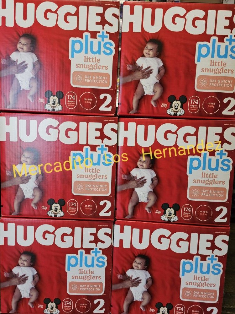 Huggies Little Snugglers Size 2 Diapers Nuevos en Caja / 174pcs Firm Price / Pickup Only