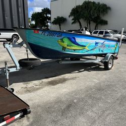 17 Ft Aluminum Boat With Yamaha 