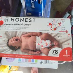 Honest diapers size 1