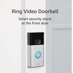 Ring Video Doorbell – 1080p HD video, improved motion detection, easy installation ) – Satin Nickel