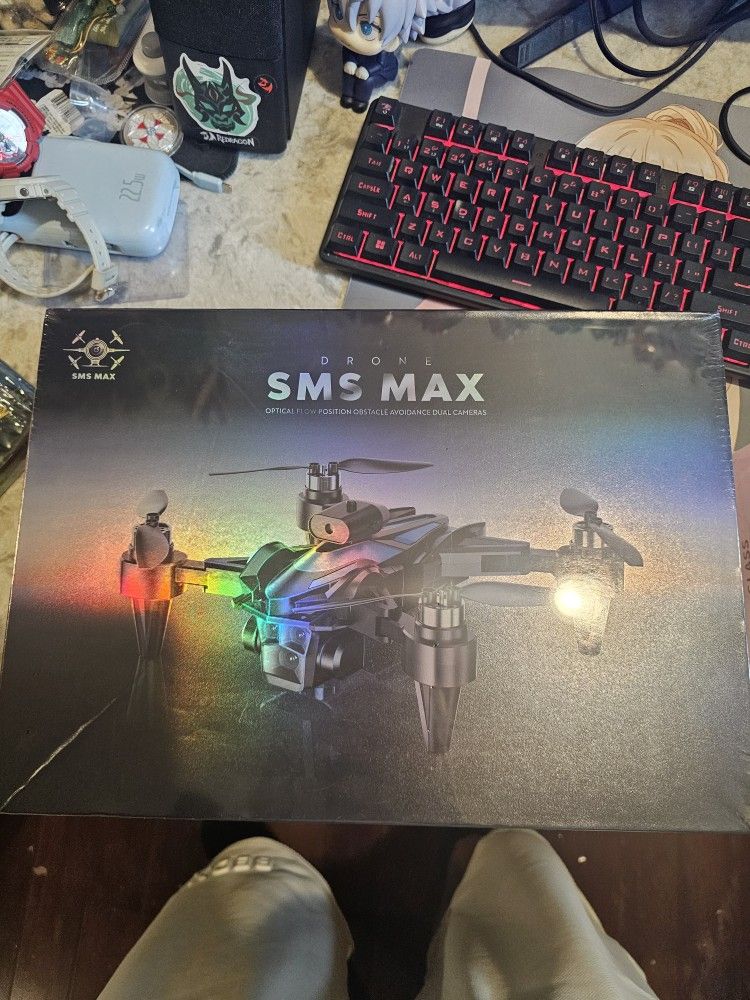 SMS MAX Foldable Drone w/ Dual Camera – New