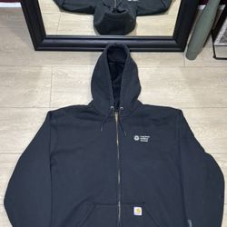 Carhartt Midweight Rain Defender Thermal Lined Zip Up Hoodie 