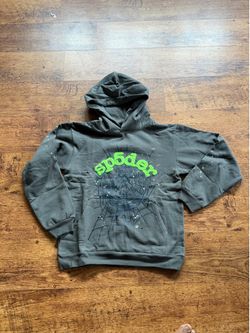 green hoodie