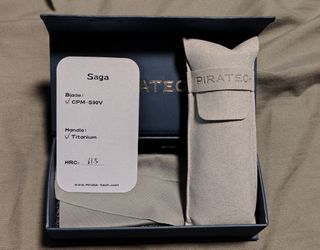 Piratech s90v Saga titanium knife