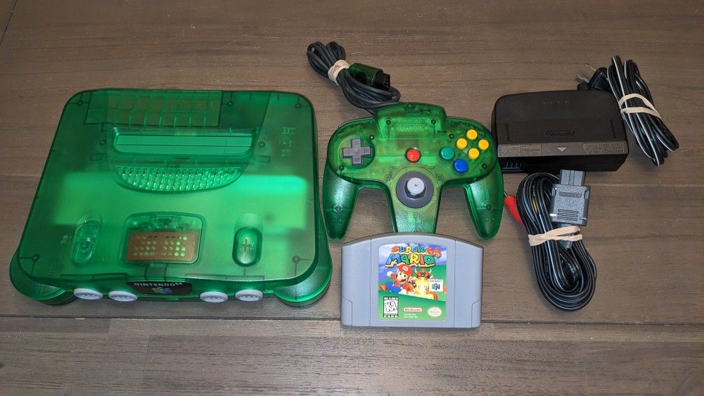Mint Condition N64 System/Console, Mario 64, New Pin Connector, OEM Controller, Expansion Pack
