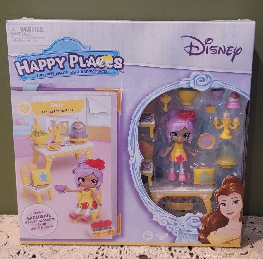 Disney Shopkins Happy Place Belle Dining Theme Pack