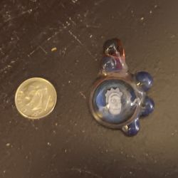 "Simple Rick" Glass Pendant (Rick And Morty)