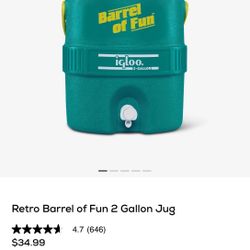 Igloo Retro Barrel of Fun cooler 