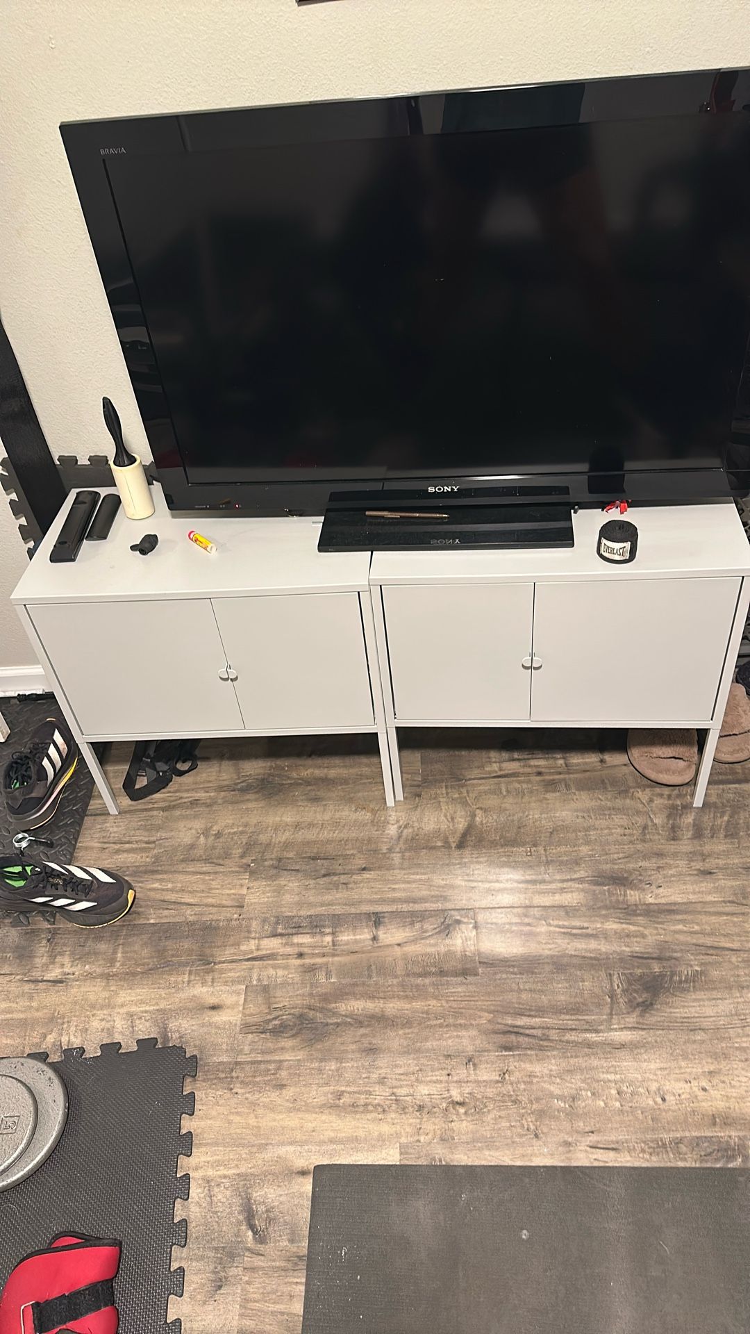 Metal Tv Stand/cabinet Set