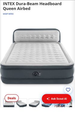 King size Air Mattress w Headboard