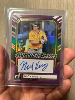 2026 Donruss Nick Kurtz /49 auto card