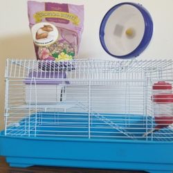 Hermosa Jaula Para Hamster O Roedor Con Algunos Accesorios