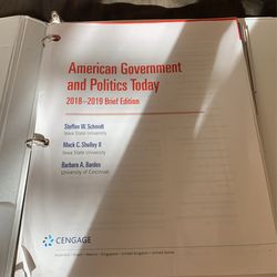 American Government and Politics Today 2018-2019 Brief Edition