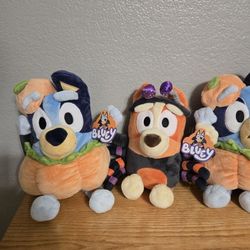 New! Bluey and Bingo 12" Plushes ($10 each)