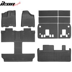 Fits 2011-2012 Toyota Sienna 7 Seats TPE Floor Mats Liner+ Trunk Mat+ Backrest Mats