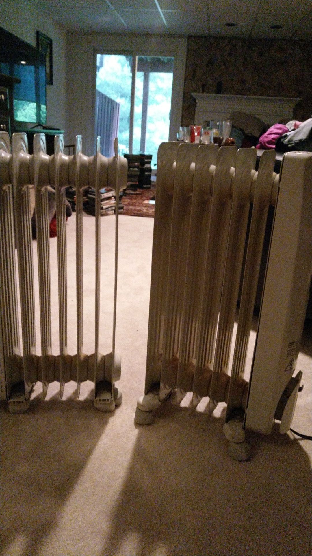 2 electric heaters