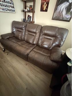 Leather Sofa $100