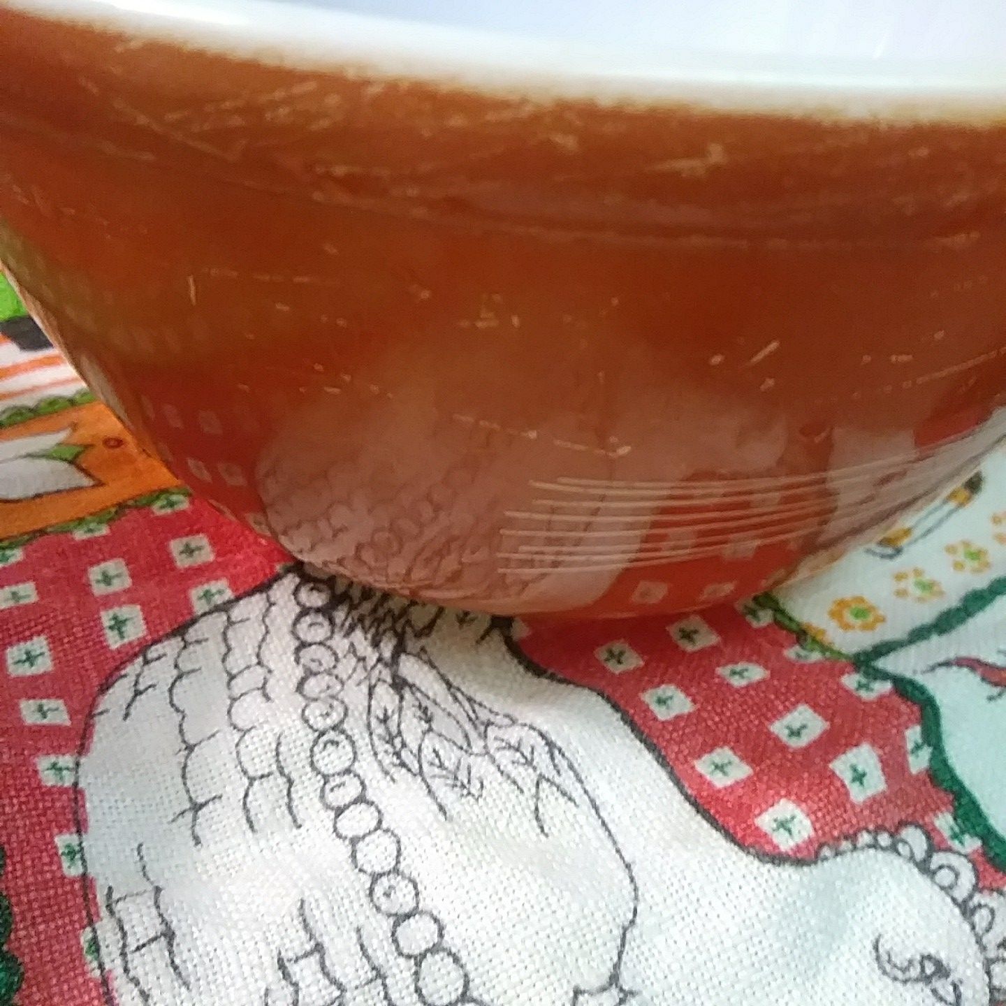 Vintage pyrex Autumn Harvest mixing bowl bowls 401 402