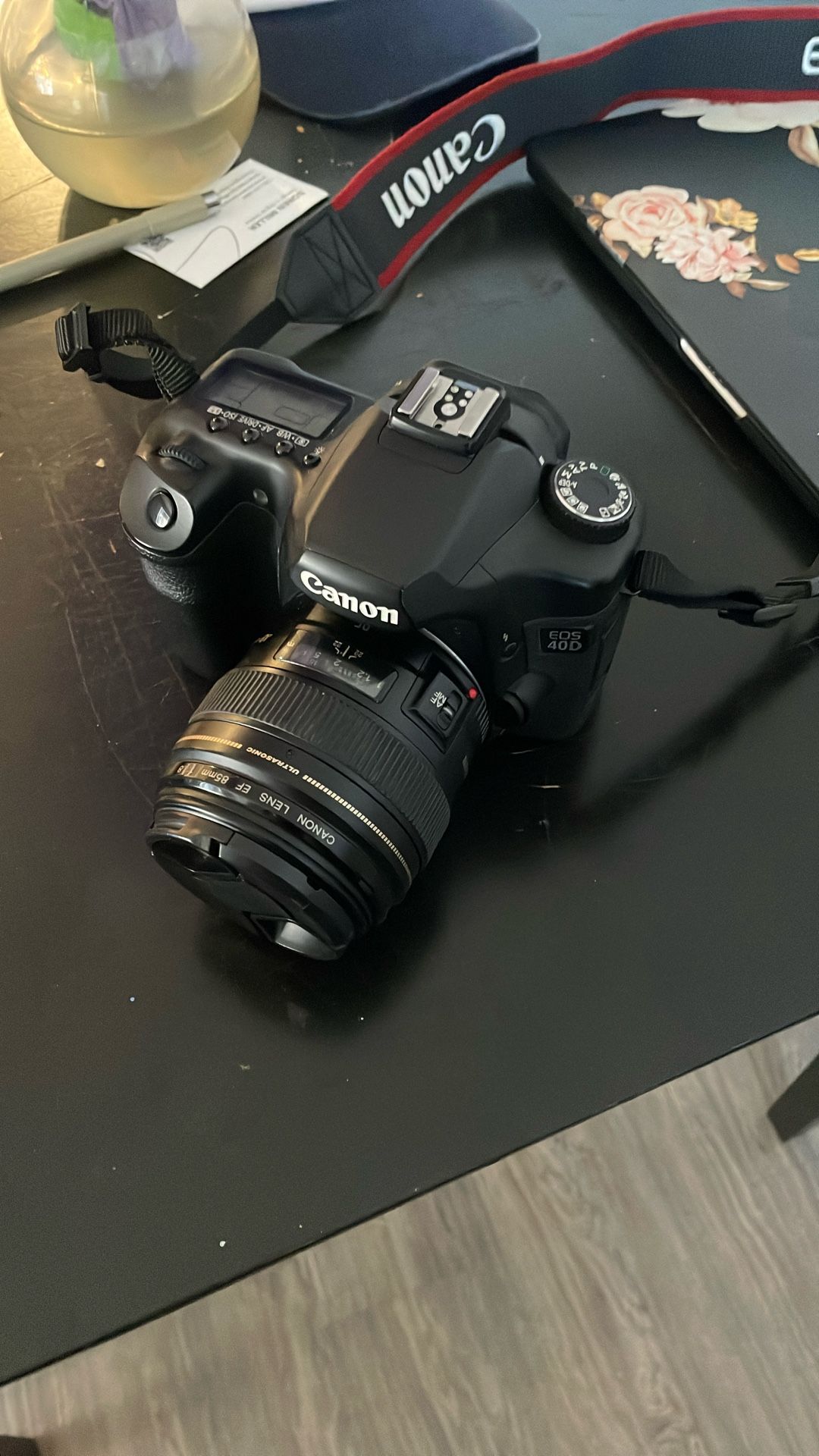 Canon 40D With 85mm EF Lens 1.8, Two Batteries And Charger