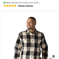 Large Carhart Men's Flannel Dhirt