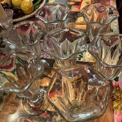 Vintage 6 Milkshake Glasses 