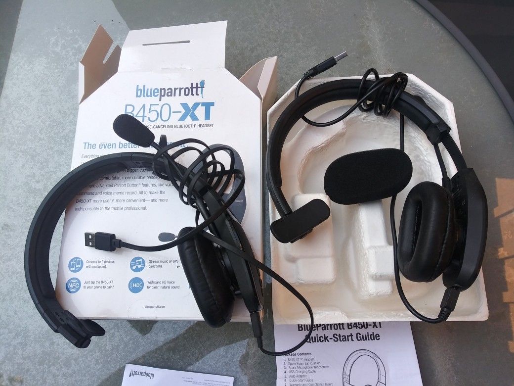 Blue Parrot B 450 XT Bluetooth Headset for Sale in Fort Lauderdale, FL